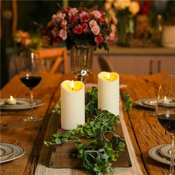 6"x3" Outdoor Waterproof Flameless Candles, LED Candles, Battery Operated Candle - Picture 4 of 7